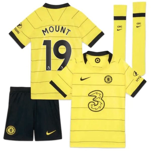 Chelsea Mount 19 Away Football Kits Discount Printed 2022/23 - Image 3