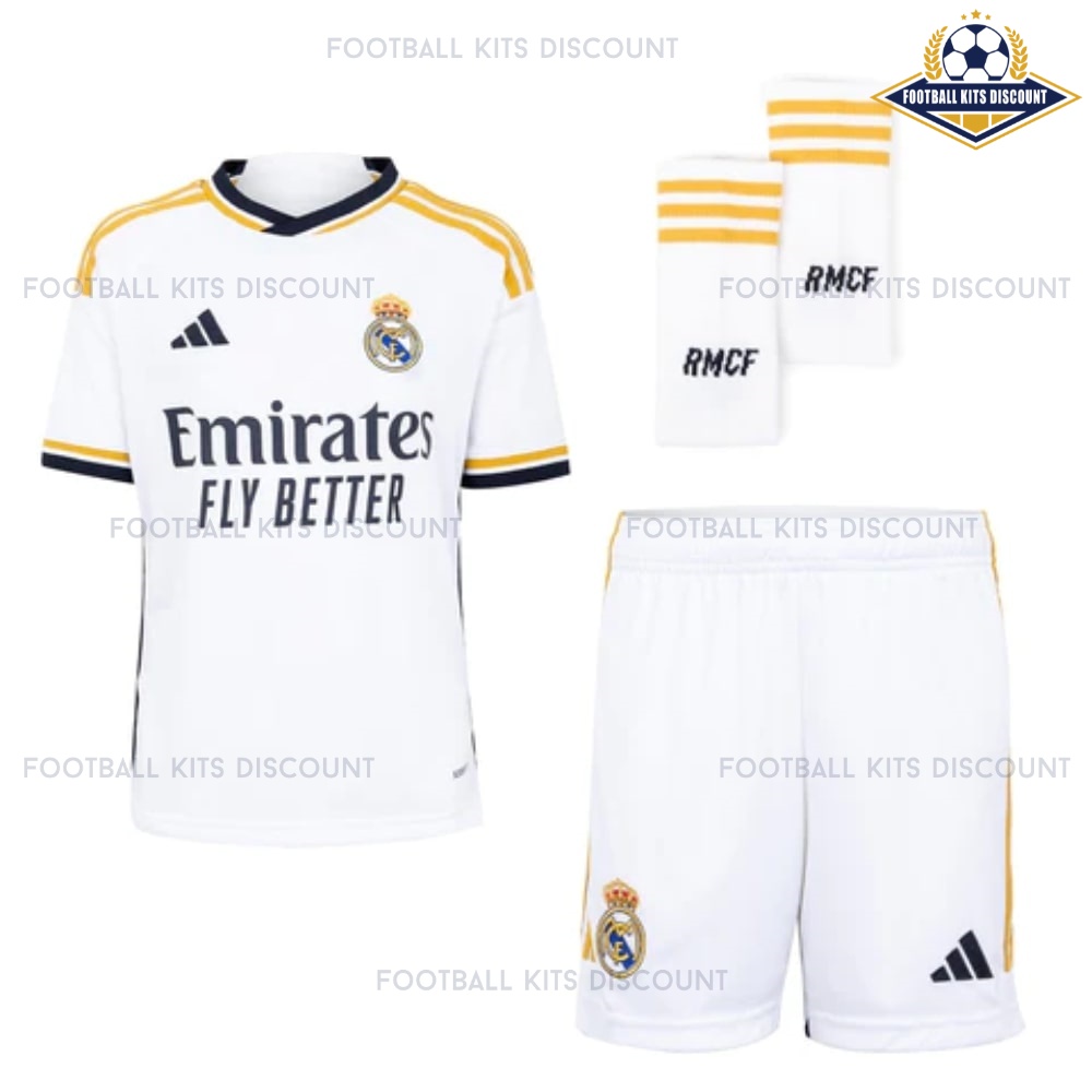 Real Madrid Home Kid Kits Discount