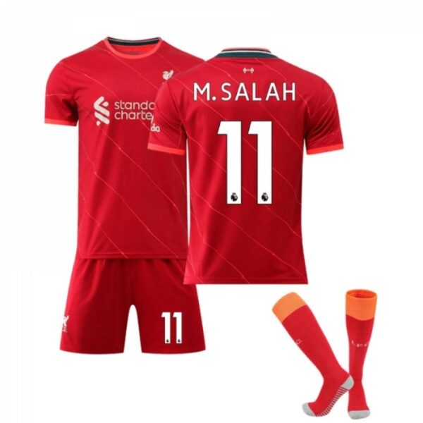 Liverpool Salah 11 Home Football Kits Discount Printed 2022/23 - Image 2