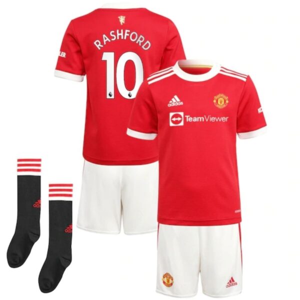 Manchester United Rashford 10 Home Football Kits Discount Printed 2022/23 - Image 3