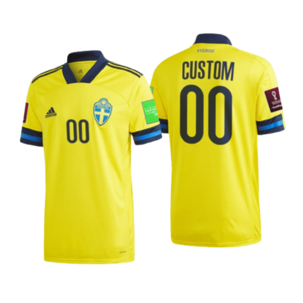 Sweden Home World Cup Adult Football Kits Discount Shirt 2021/22