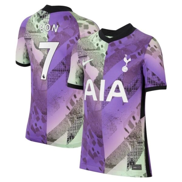 Tottenham Hotspur Son 7 Third Football Kits Discount Printed 2022/23 - Image 2