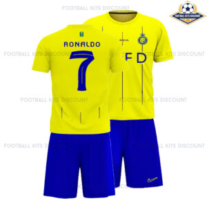 Al Nassr Home Kid Kits Discount 2023/24 RONALDO 7