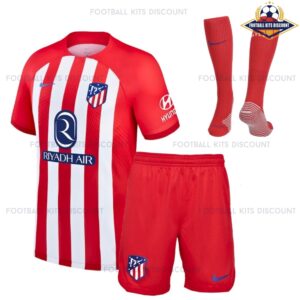 Atletico Madrid Home Kids Football Kits Discount