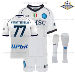 SSC Napoli Away Kid Kits Discount KVARATSKHELIA 77