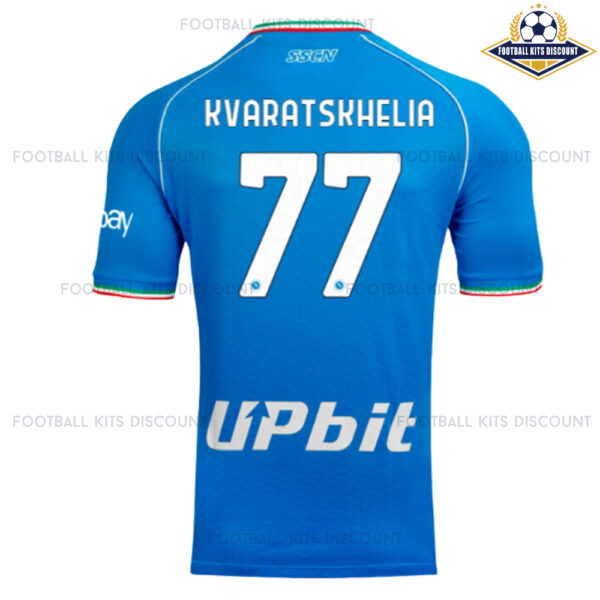 SSC Napoli Home Men Shirts Discount KVARATSKHELIA 77