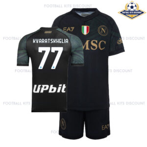 SSC Napoli Third Kid Kits Discount KVARATSKHELIA 77