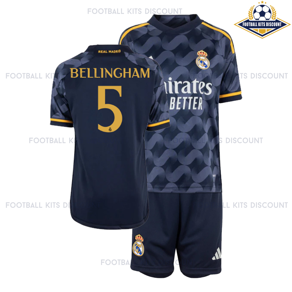 Real Madrid Away Kid Kits Discount BELLINGHAM 5