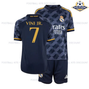 Real Madrid Away Kid Kits Discount VINI JR 7.