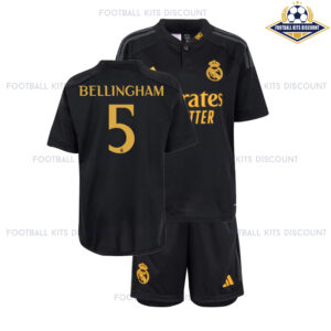 Real Madrid Third Kid Kits Discount BELLINGHAM 5